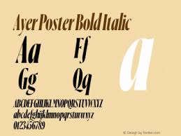 Font Ayer Poster